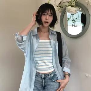 [롯데백화점]랩 니트나시 시스루 셔츠 세트(AS2EX420)