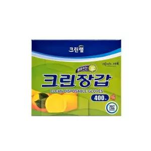 크린장갑 일회용 위생 가드 장갑 400매 투명 청결 작업용 안전