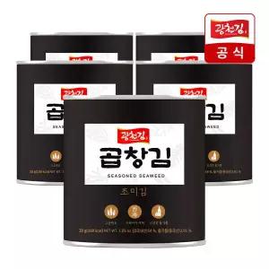 신선집중 광천김 프리미엄 곱창 캔김 30g x 5캔 최신제조 햇김 1캔당 54매입 최신제조