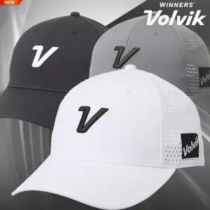 26 볼빅 VBFB V 로고 자수 타공 볼캡 모자 화이트