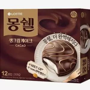자재 롯데 몽쉘 카카오 12개입 408g