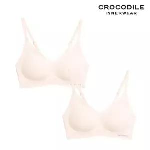 [크로커다일] 소프트 쿨인견 쉘론 패드분리 후크형 브라2종 베이지 CDWBR5N18_2