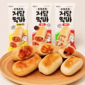 한끼고 쫀득쫀득 저당떡바 9팩 닭갈비3 피자3 불닭3)