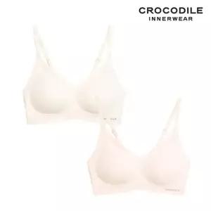 크로커다일 소프트 쿨인견 쉘론 패드분리 후크형 브라2종 오트밀 베이지 CDWBR5N1718