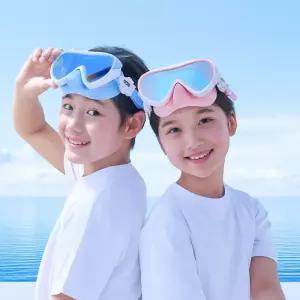 [자외선차단] 수이즈 어린이 스노쿨링 마스크 세트 여행용 물놀이 키즈 아동용 물안경