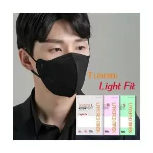 T레이어드 라이트핏 KF94 새부리형 마스크 100매 5매입X20팩 황사