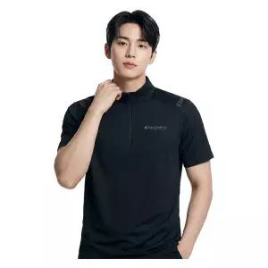 [디스커버리]디스커버리 남성 냉감 집업 반팔티 DMZT61043-BKS