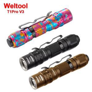 Weltool T1Pro V3 캔디 AA/14500 EDC 충전식 손전등 LED 미니 손전등 캠핑 휴대용 토치 라이트 фона