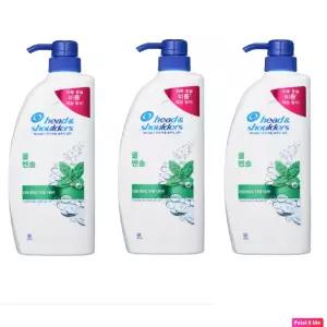 쿨멘솔 피앤지 850ml 3묶음 샴푸 헤드앤숄더