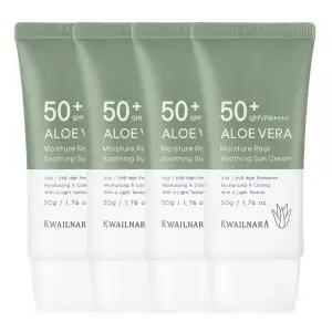 알로에 선크림 50ml 3개+1개더 / SPF50+ PA++++ / 썬크림 미백+주름개선+자외선차단 기능성