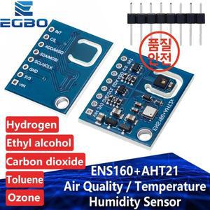 EGBO ENS160+AHT21 이산화탄소 CO2 TVOC 공기 품질 및 온도 센서 Arduino용 CCS811 교체