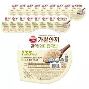 45899863-오뚜기밥 가뿐한끼 곤약 현미잡곡밥 130g X 18개