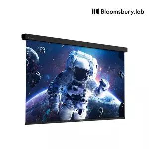 [블룸즈베리랩] 전동 스크린 노출형 152인치 빔스크린 블랙 케이스 R-EB152S/R-EB152B
