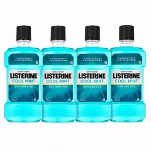 리스테린 쿨민트 구강청결제 750ml 4개