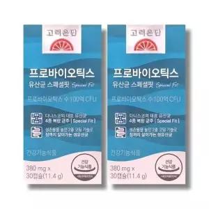 고려은단 프로바이오틱스 유산균 스페셜핏 380mg 30캡슐 2박스 /wb