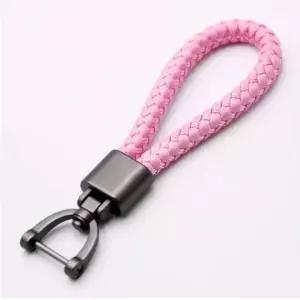 고급 가죽 로프 자동차 키링 스마트키홀더