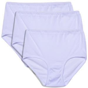 BYC 여성 100% 순면 맥시 팬티 3매입 여자 면 밑위긴 삼각팬티 엄마 할머니 속옷 90 95 100 105 110
