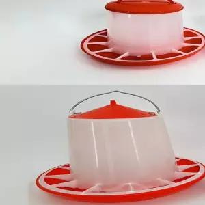 샬라라 조류 반자동 급수 모이통 물통 병아리 사료통 닭 오리 새 겸용 1.5KG