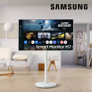 삼성전자 M7 43인치 화이트 스마트모니터 무빙스타일 삼탠바이미 패키지 S43FM701 UHD 4K IPTV OTT 넷플릭스 유튜브