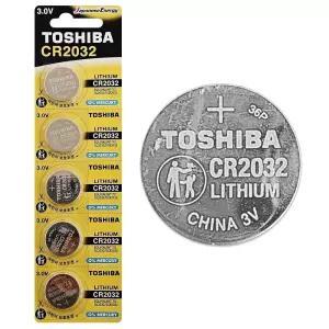 도시바 리튬전지 CR2032 1세트(5P) 3V 건전지 배터리/수은/전지/동전/건전지/리튬/시계/배터리/코인/손목