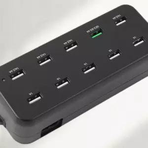 10포트 멀티 급속 충전기 QC2.0 허브 블랙