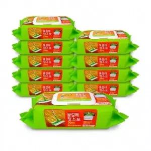 ( )국산 고급형 물걸레청소포 25매대형38x20cm 10개 청소용품 손걸레 밀대패드 10팩