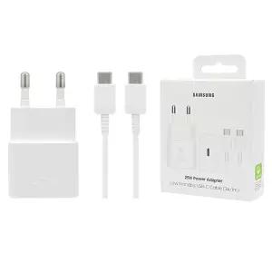 삼성 EP-T2510 초고속 충전기 5V 9V 25W PPS SFC PD3.0 USB-C 스마트폰 전원어댑터 / C to C 케이블 1M 기본 포함