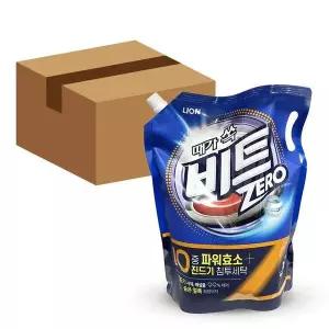 LION HEK539I2 때가 쏙 비트 진드기 침투 세탁 세제 드럼용 리필 2L 6개