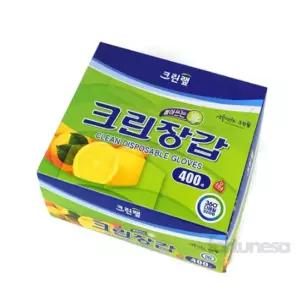 포춘사 위생장갑 400매입 식품용비닐장갑 두꺼운김장비닐중형