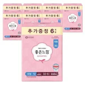 [좋은느낌] 좋은느낌 오리지널 울트라슬림 날개 대형 (32+6P)x8팩
