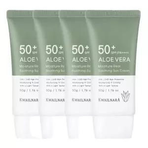 알로에 선크림 50ml 3개+1개더 / SPF50+ PA++++ / 썬크림 미백+주름개선+자외선차단 기능성