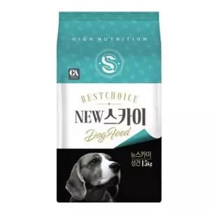 고품질 애견사료 뉴스카이 성견 15kg 중 대형견용 사료 개밥 애견용품 (W5D698D)