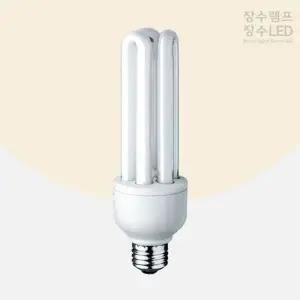 장수램프 GJ60PW93 삼파장 EL 형광다마 30W 주광색 E26 전구