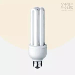장수램프 YQ51ZO76 삼파장 EL 형광다마 30W 전구색 E26 전구