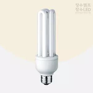 장수램프 삼파장 EL 형광다마 30W 전구색 E26 전구 [ASZ655]