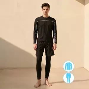 베이직엘르 남성인 집업 래쉬가드 비치반바지  워터레깅스 세트 BEM-Z901K