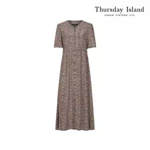 [Thursday Island] V넥 로브 원피스(T244MOP632W)