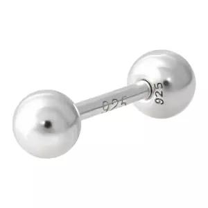 92.5 실버 4mm 볼 기본 은 피어싱