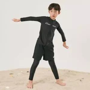 ARENA KIDS 플레닛 아동 레저 집업 래쉬가드 세트 A4BB1BS03BLK 103424
