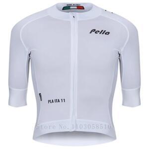 펠라 여름 사이클링 저지 남성용 자전거 라이딩 슬림핏 탑 셔츠 의류 속건 로드 MTB