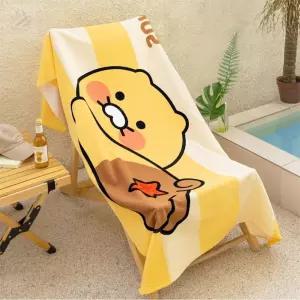 초아디자인 춘식이 철푸덕 비치타월 XL 캠핑타올