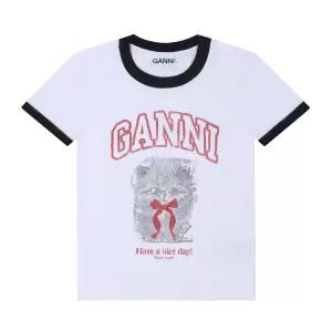 [GANNI] A1050030 151 여성 반팔티