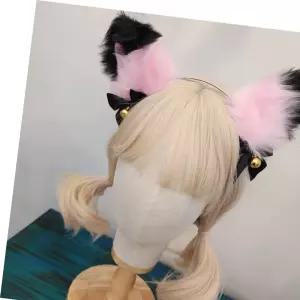고양이 머리띠 여성 코스프레 핑크