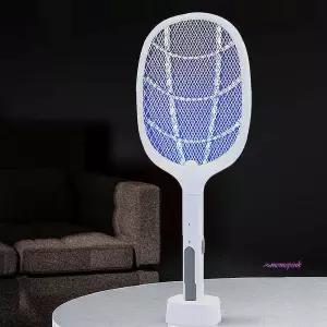 거치식 파리 전자 휴대용모기퇴치기 원버튼 충전식 가정용벌레퇴치기 전기모기채 퇴치망 안전 해충퇴치xyz6