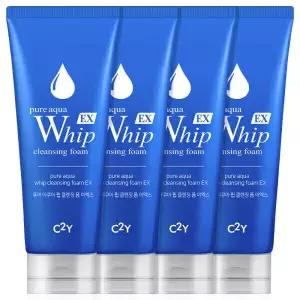 아쿠아 휩 폼클렌징 225ml 4개 클렌징폼 대용량 세안제 휩폼