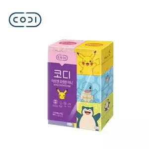 코디 아트앤포켓몬 미니 미용티슈 230매x6입 1팩 미용티슈2겹 갑티슈 각티슈 각티슈2겹