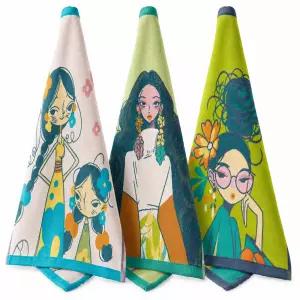 리보나 고리 핸드타올 주방 수건 타올 행주