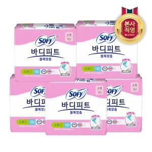 [엘지생활건강]쏘피 바디피트 볼록맞춤 소형 16P X 5개