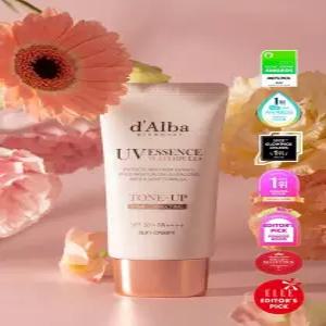 달바 톤업 선크림 50ml / 혼합자차 핑크빛 광채 물광 윤광 / 베이스 파데 프리