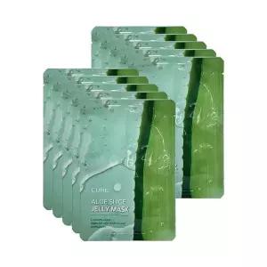 김정문알로에 큐어 알로에 슬라이스 젤리 마스크 제주 에디션 30ml 10매 Ss
